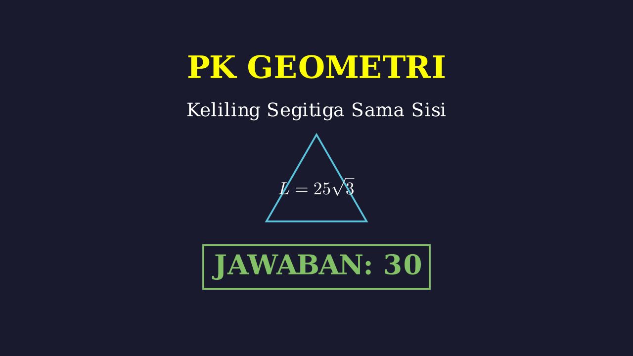 Menghitung Keliling Segitiga Sama Sisi