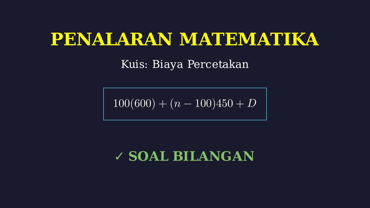 Menghitung Biaya Cetak Poster