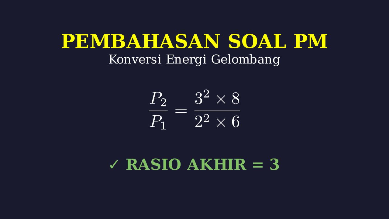 Rasio Konversi Energi Gelombang