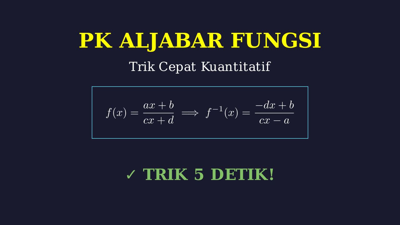 Trik Cepat Soal Penalaran Kuantitatif
