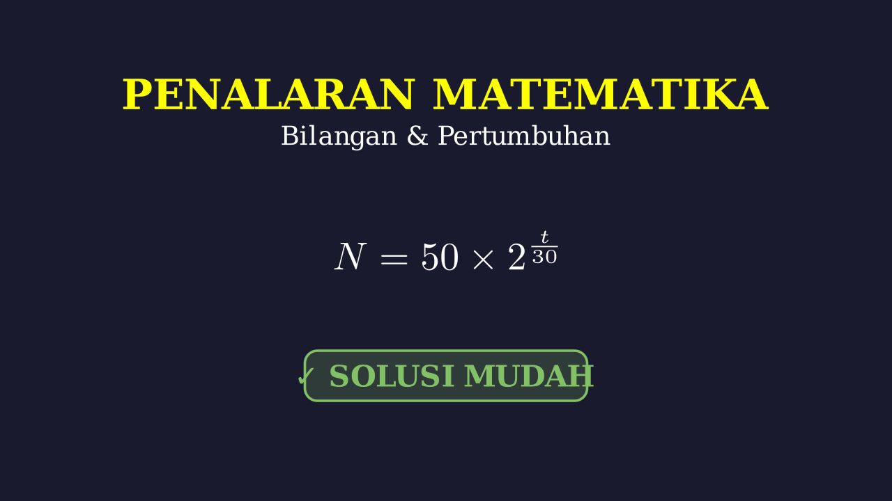 Pertumbuhan Bakteri: Barisan Geometri