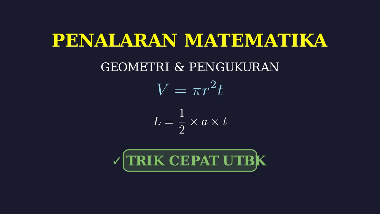 Trik Cepat Penyelesaian UTBK