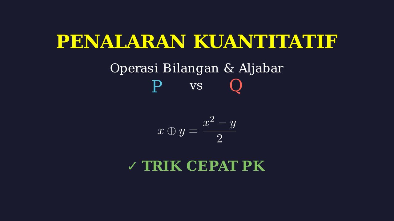 Operasi Bilangan & Hubungan Dua Kuantitas