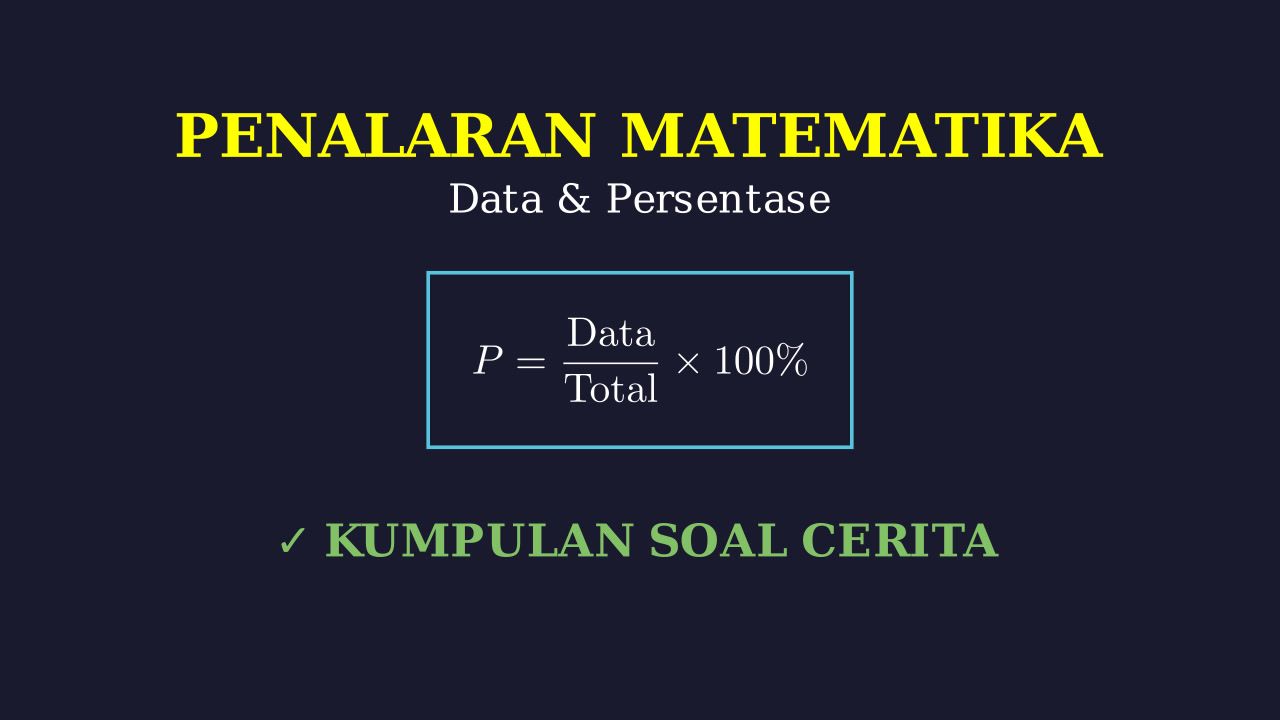 Kumpulan Soal Cerita: Persentase Data