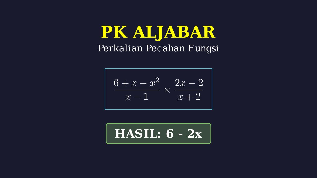 Perkalian Pecahan Bentuk Aljabar