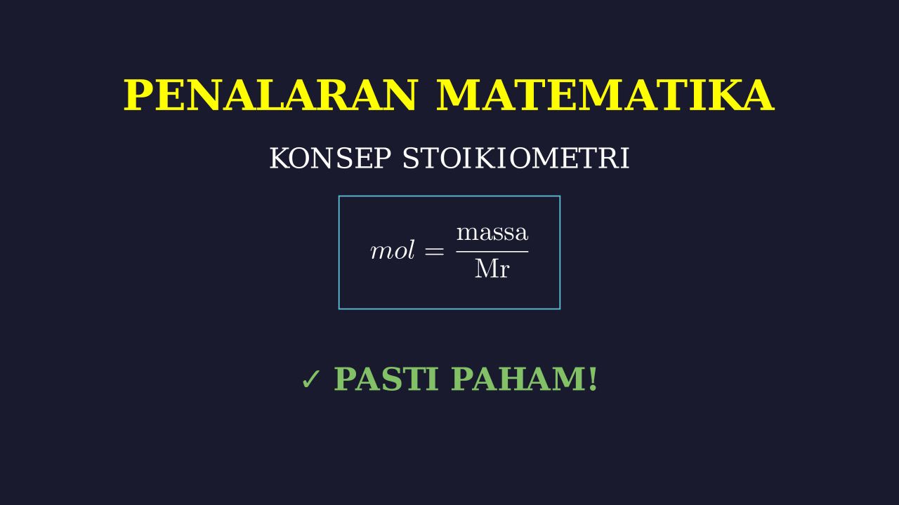 Stoikiometri: Panduan Konsep Dasar
