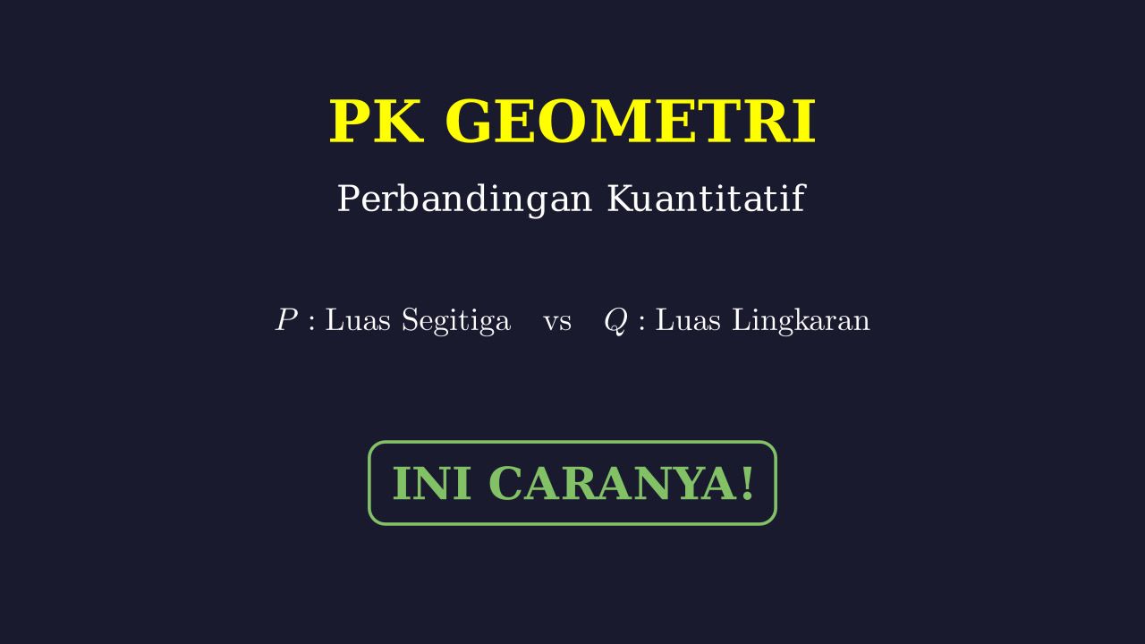 Perbandingan Kuantitatif Geometri