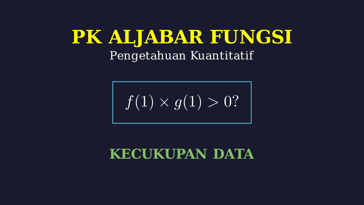 Kecukupan Data: Hasil Kali Fungsi