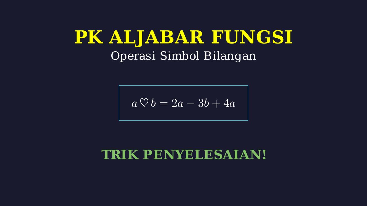 Menyelesaikan Operasi Simbol Bilangan