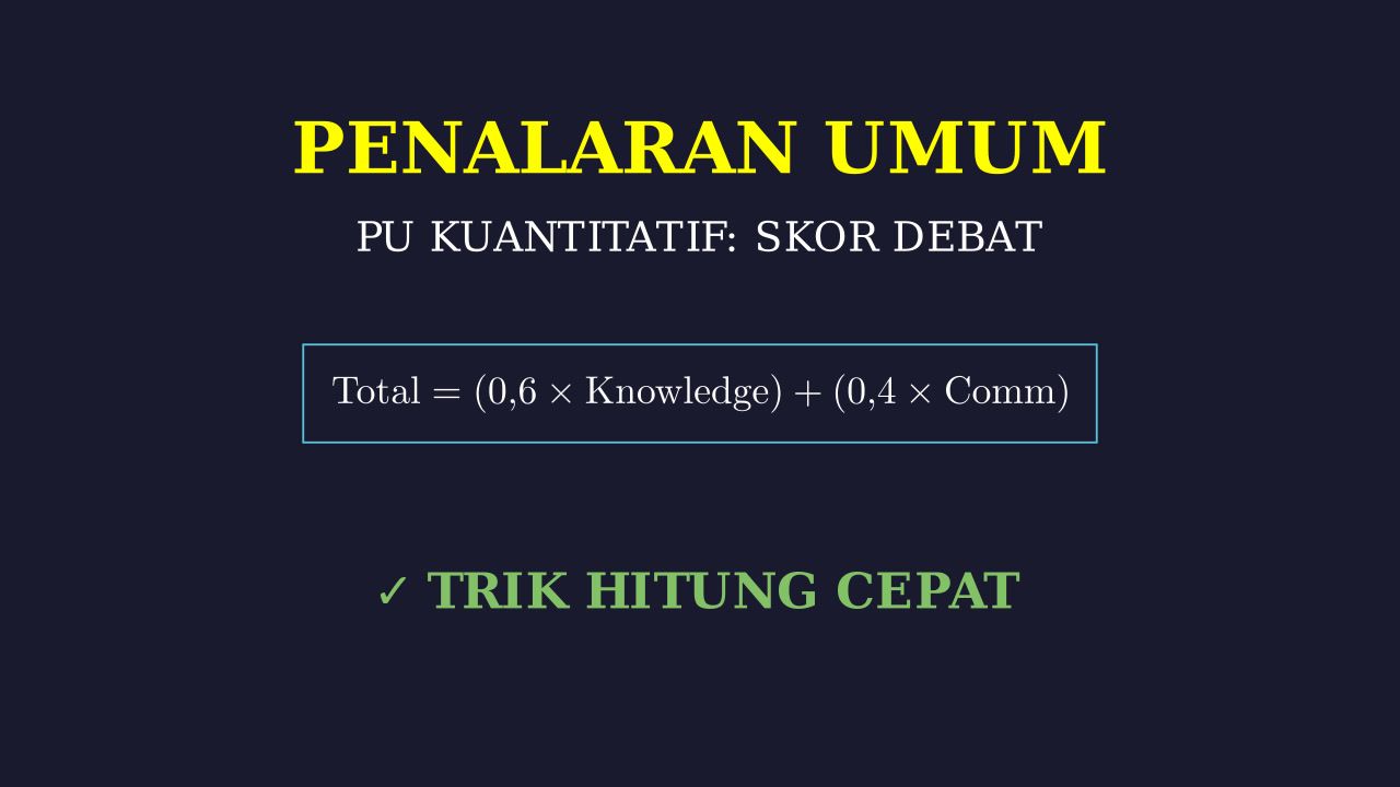Menentukan Juara Lomba Debat