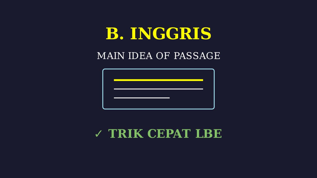 Finding the Main Idea