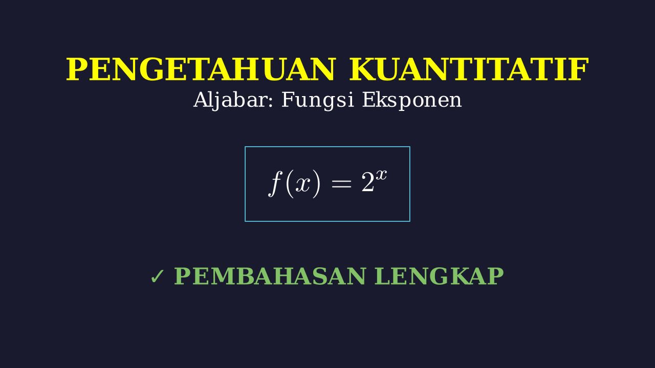 Memahami Fungsi Eksponen