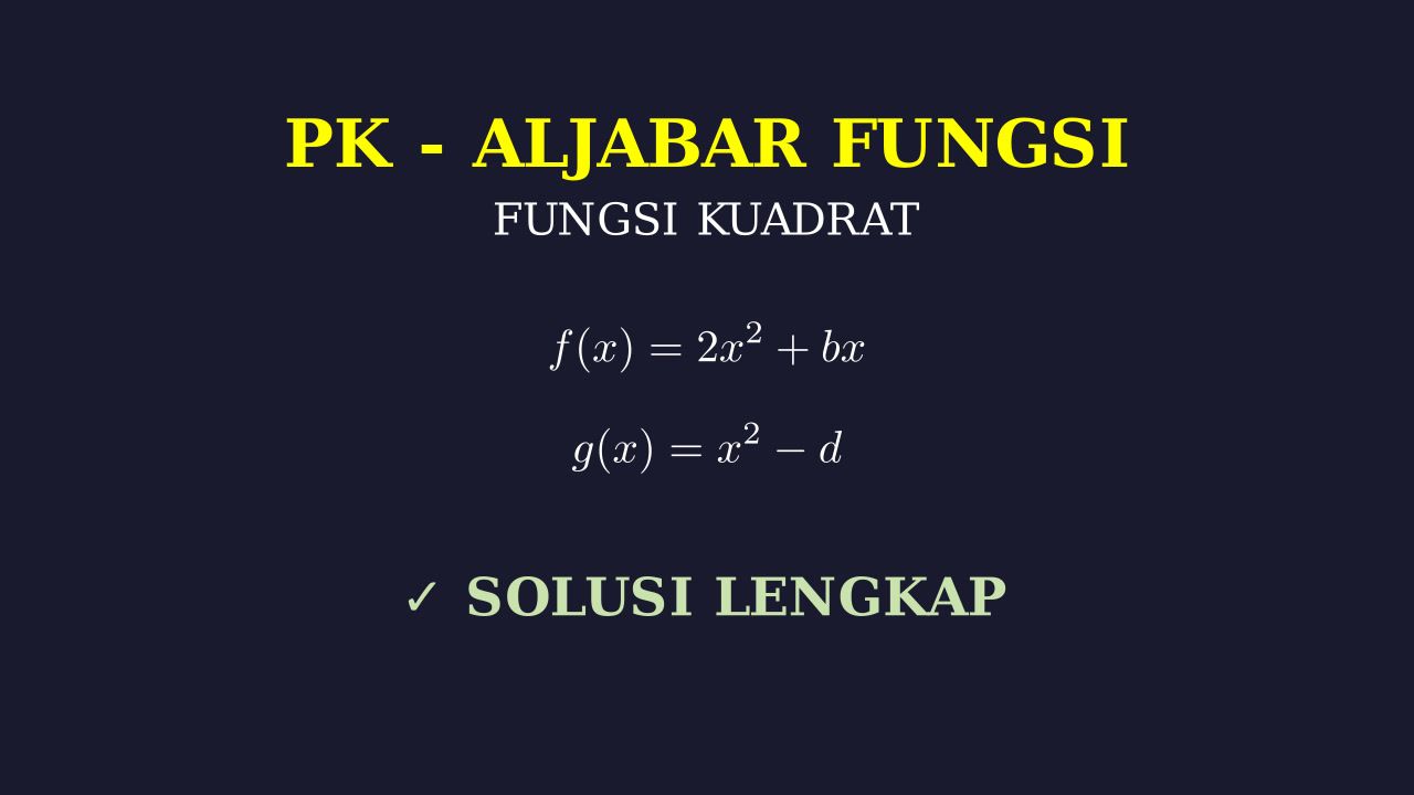 Analisis Fungsi Kuadrat: Bilangan Real