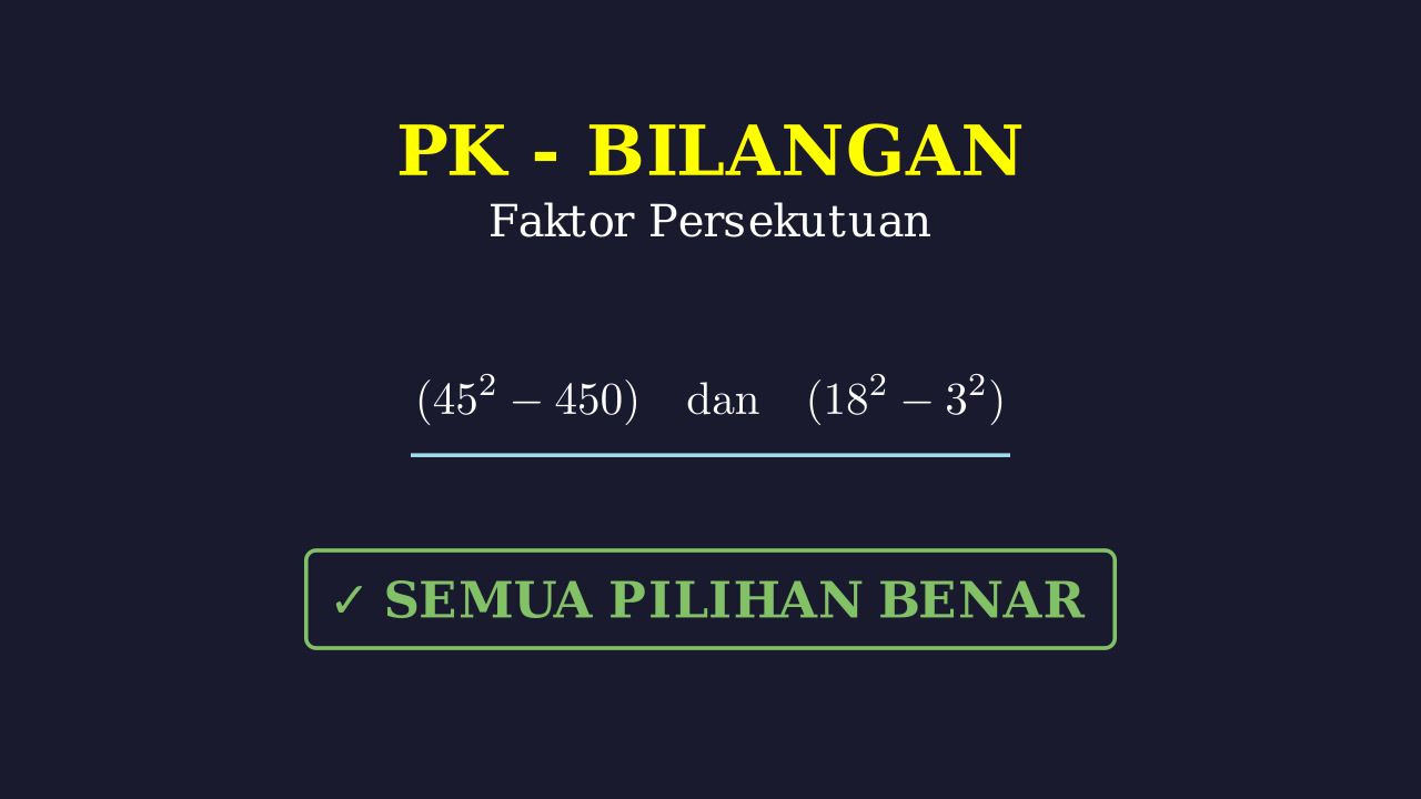Menentukan Faktor Persekutuan Bilangan Berpangkat
