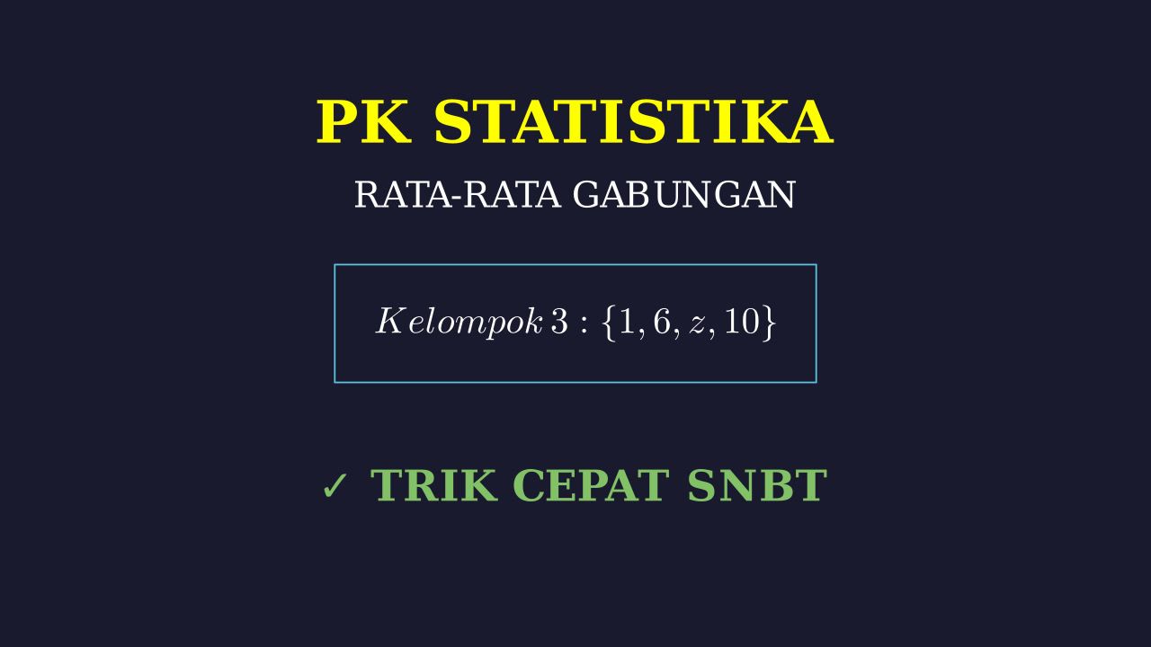Statistika: Soal SNBT 2023