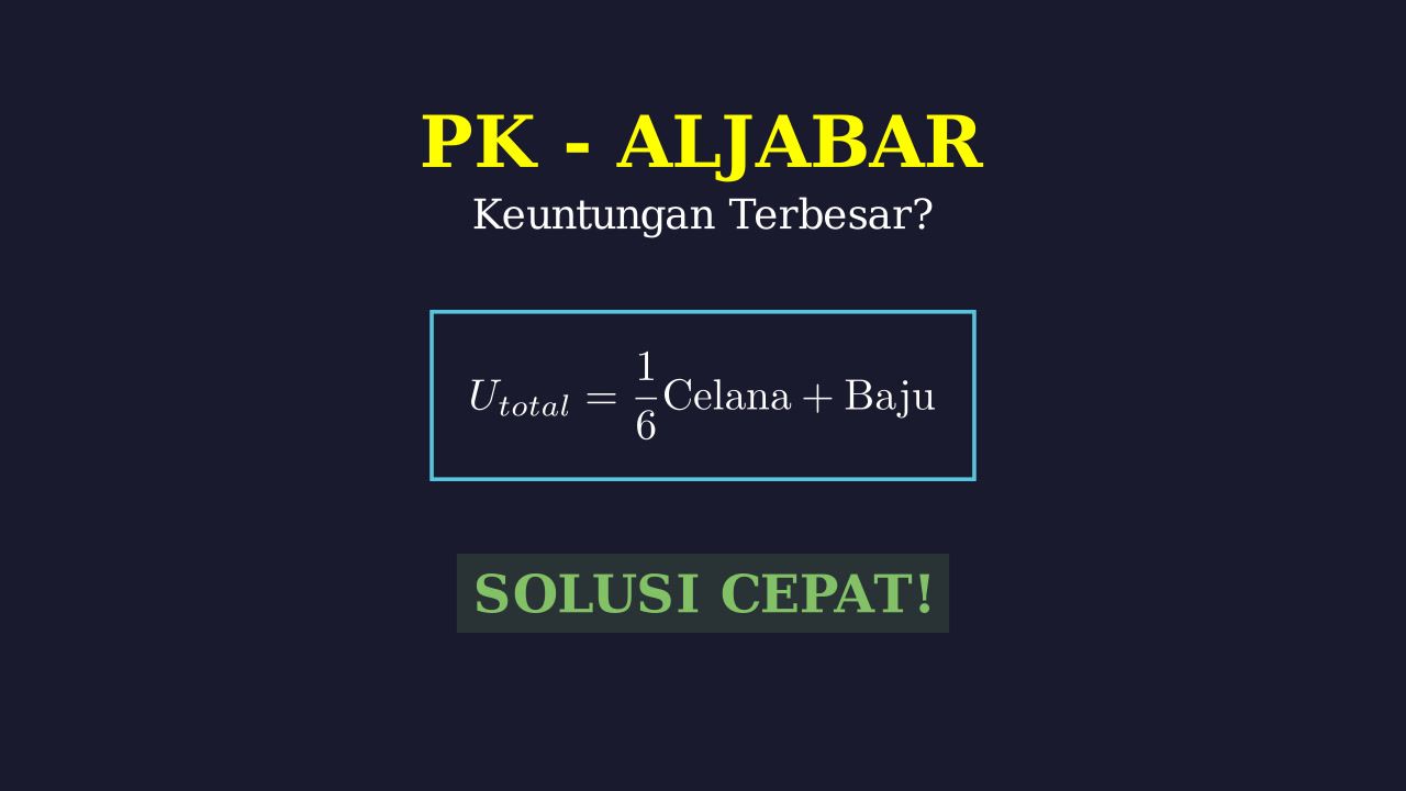 Menentukan Keuntungan Penjualan Terbesar