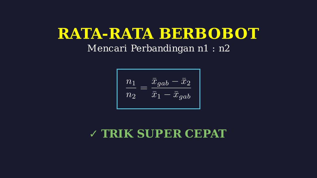 Rata-rata Berbobot: Menghitung Rasio