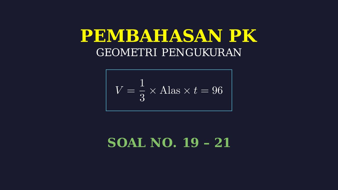 Volume Limas dan Koordinat