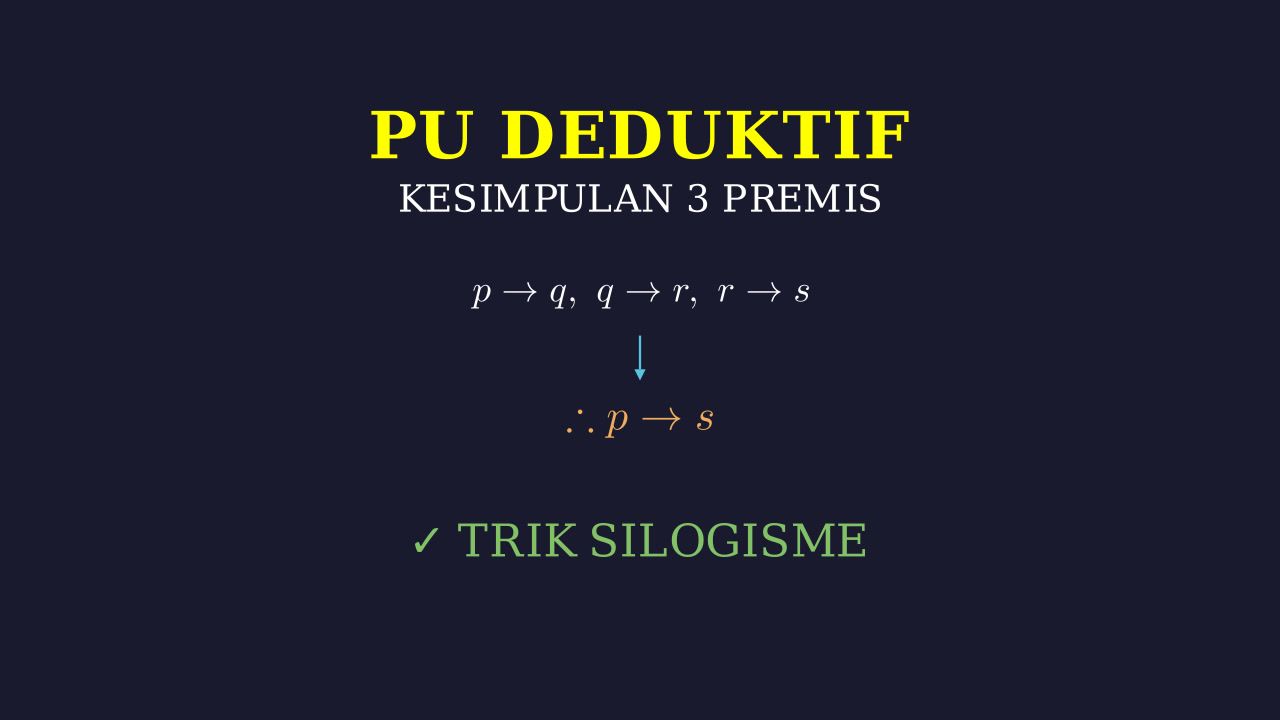 Menarik Kesimpulan 3 Premis