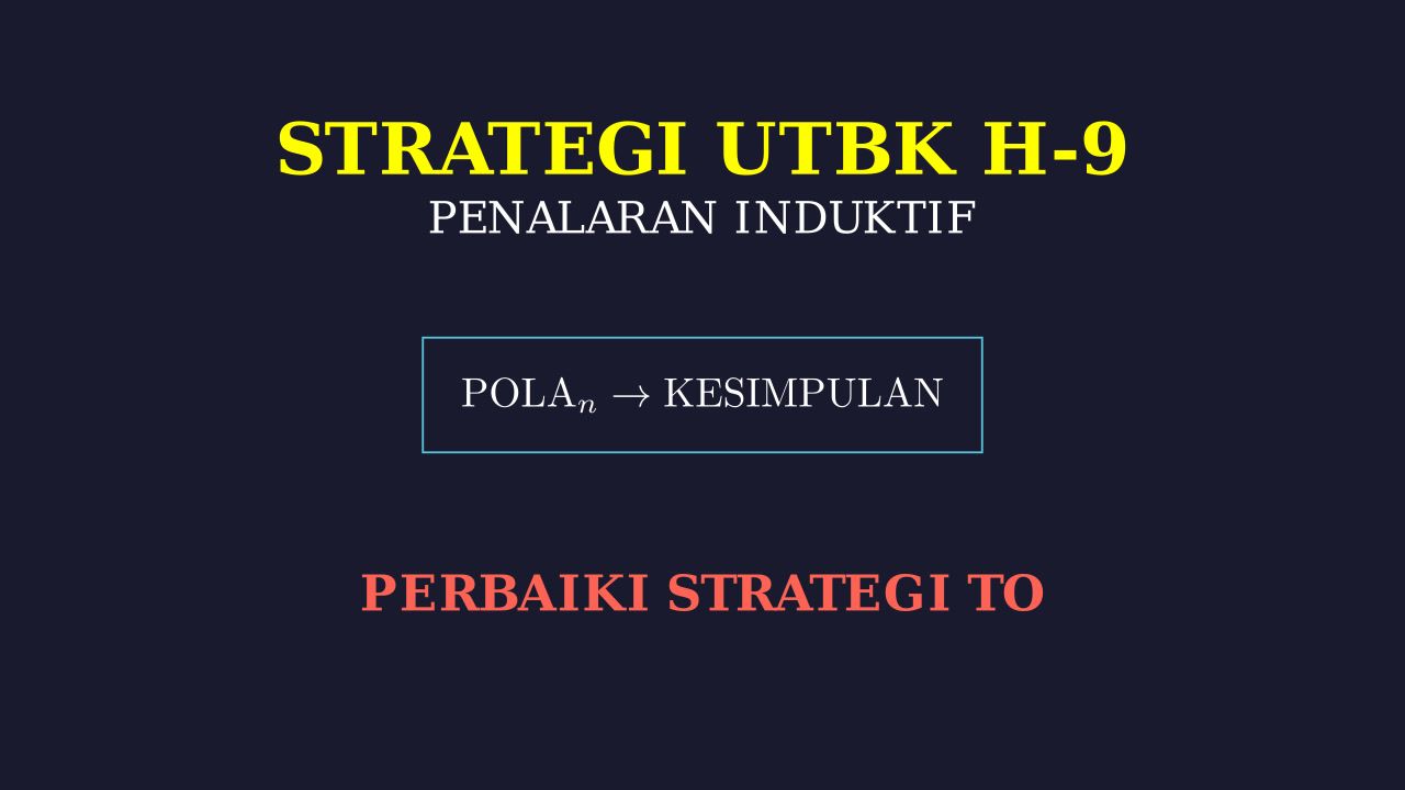 Strategi H-9 UTBK: Perbaiki Kebiasaan Try Out