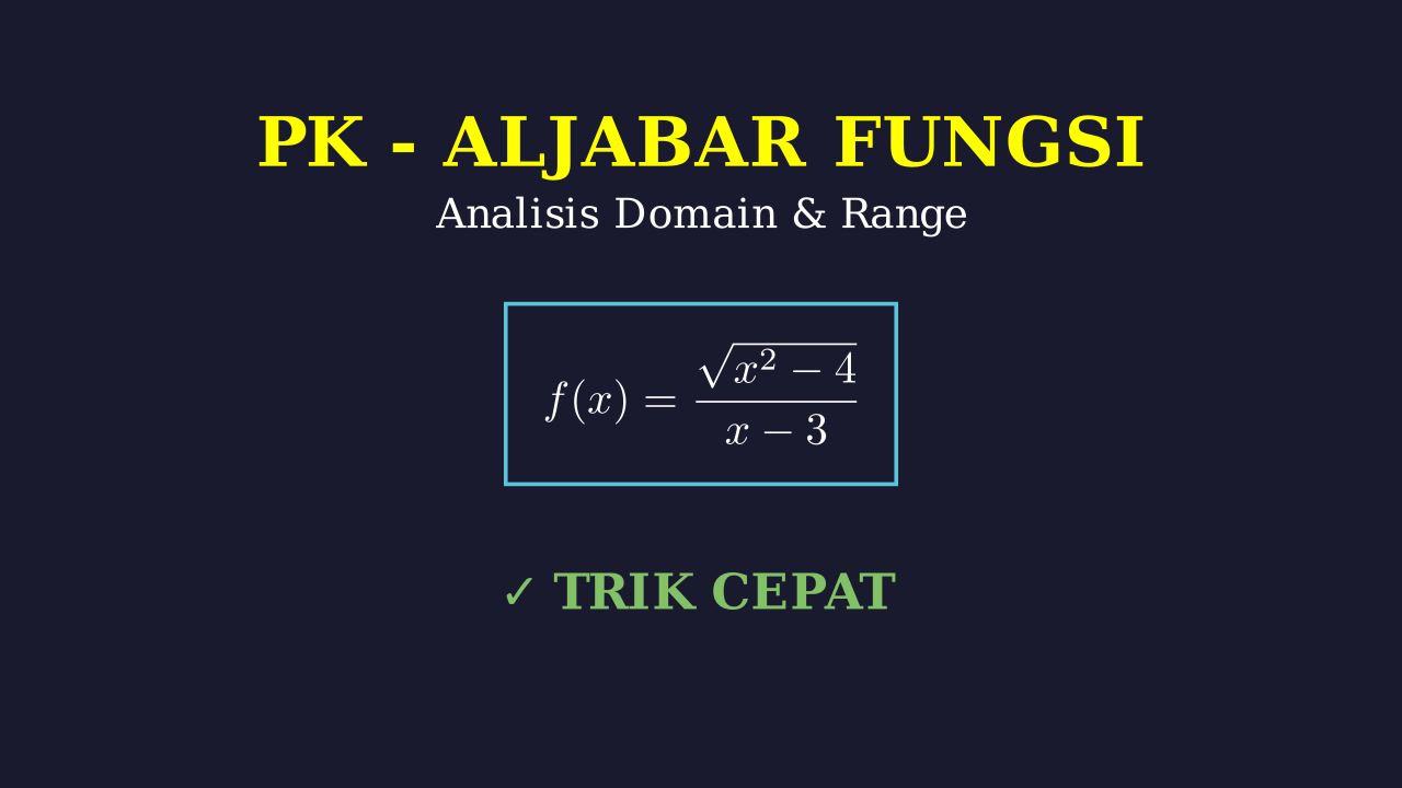 Analisis Fungsi: Domain dan Range