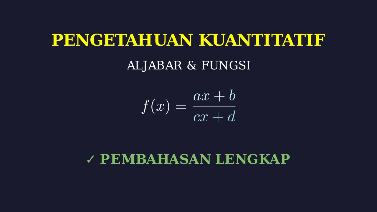 Pengetahuan Kuantitatif: Bilangan