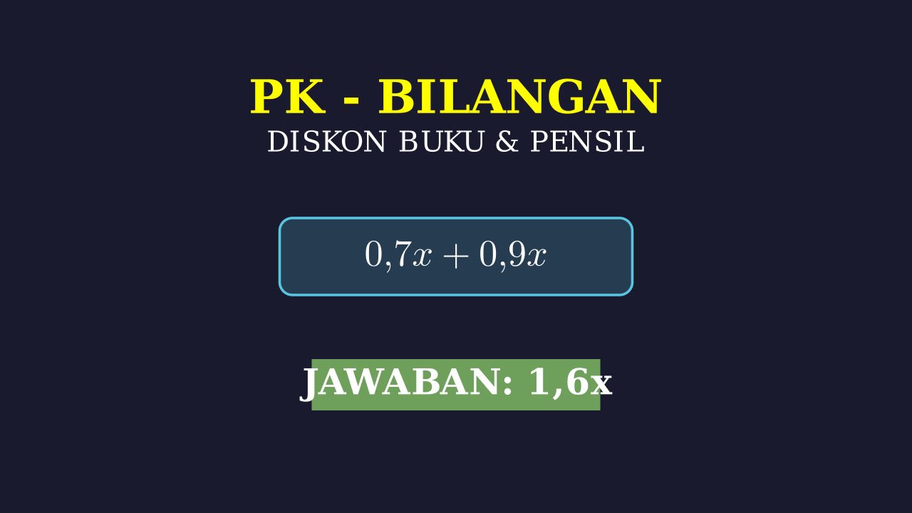 Menghitung Total Bayar: Soal Diskon