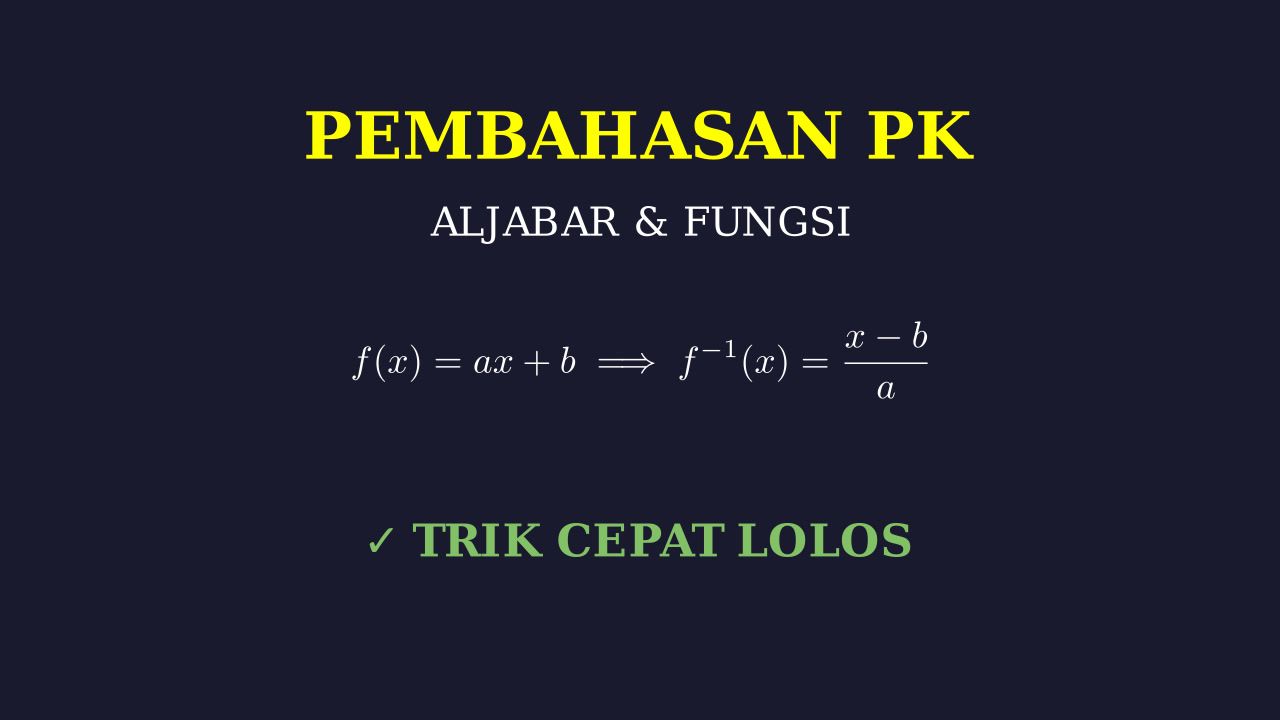 Materi PK/PM: Statistik, Peluang, Geometri & Aljabar