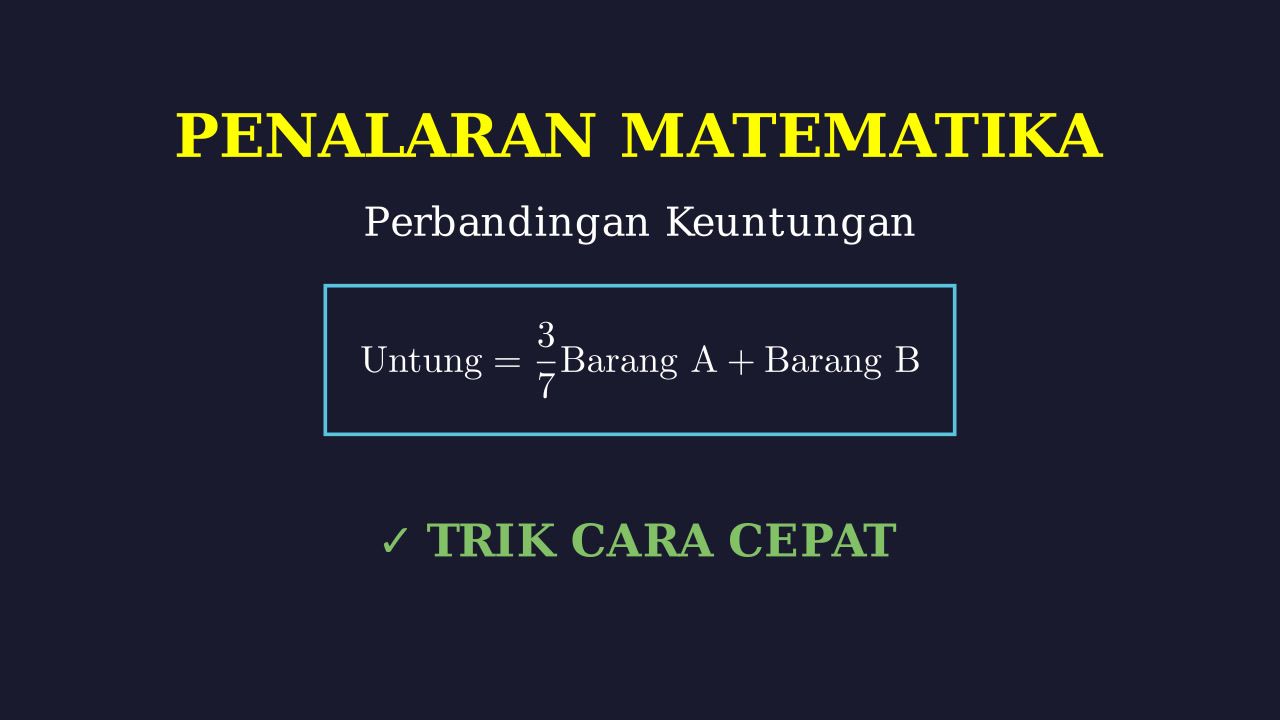 Menentukan Keuntungan Penjualan Terbesar