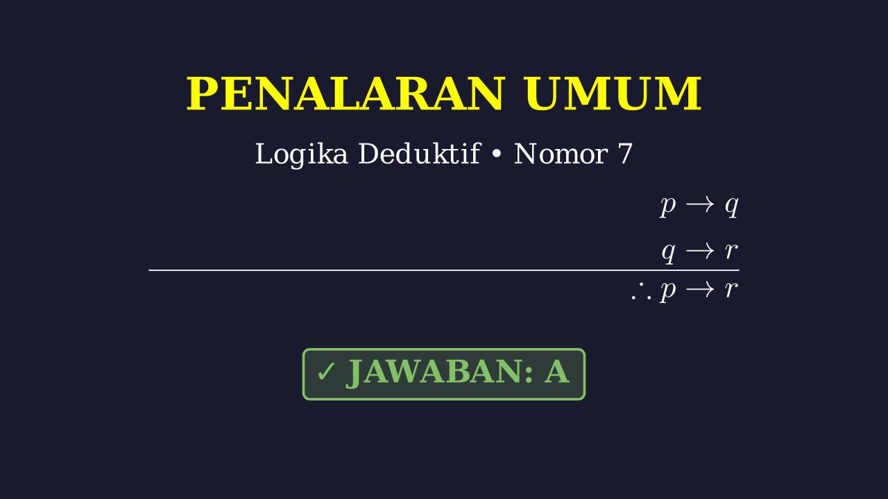 Pembahasan Soal Nomor 7