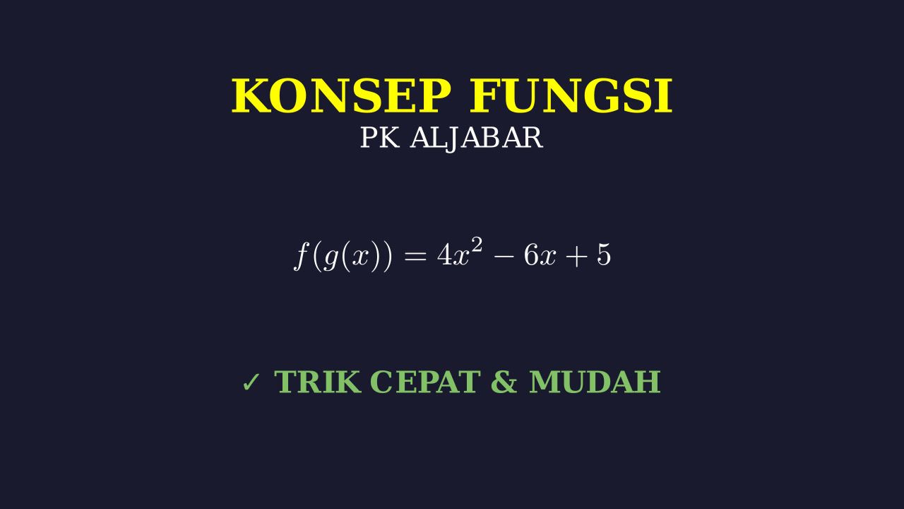 Konsep Dasar Fungsi