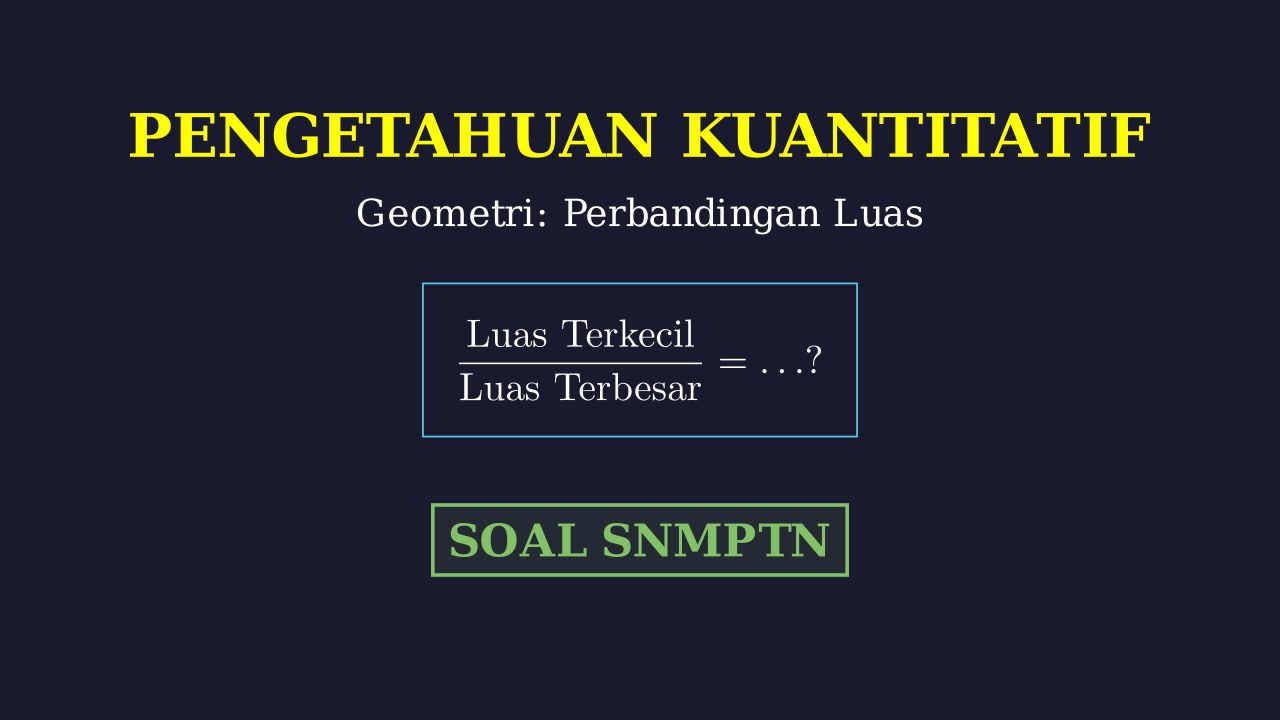Perbandingan Luas Persegi Terkecil Dan Terbesar