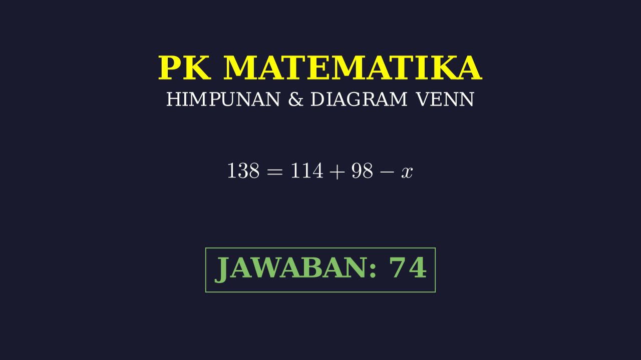 Himpunan: Soal Cerita Survei Restoran