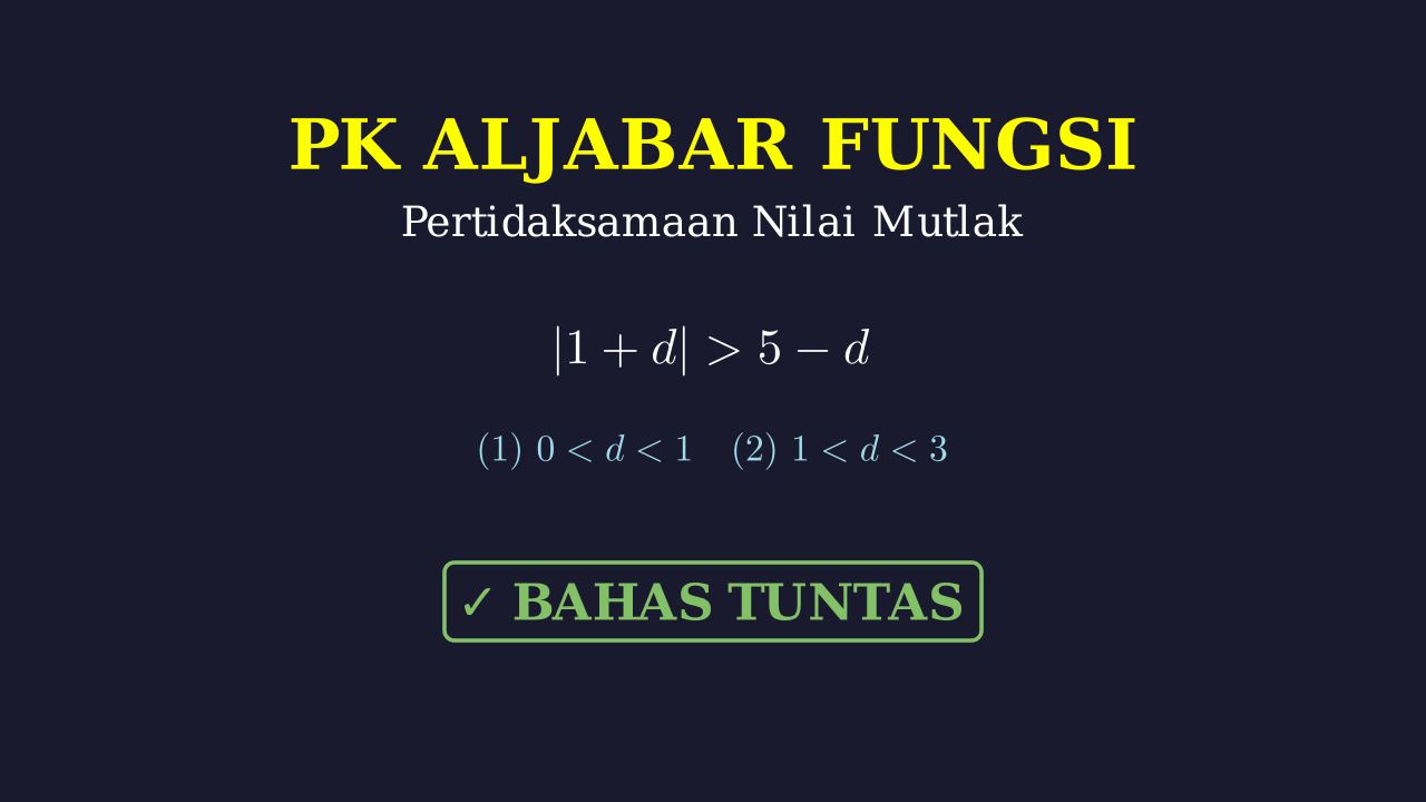 Pertidaksamaan Nilai Mutlak: Kecukupan Data