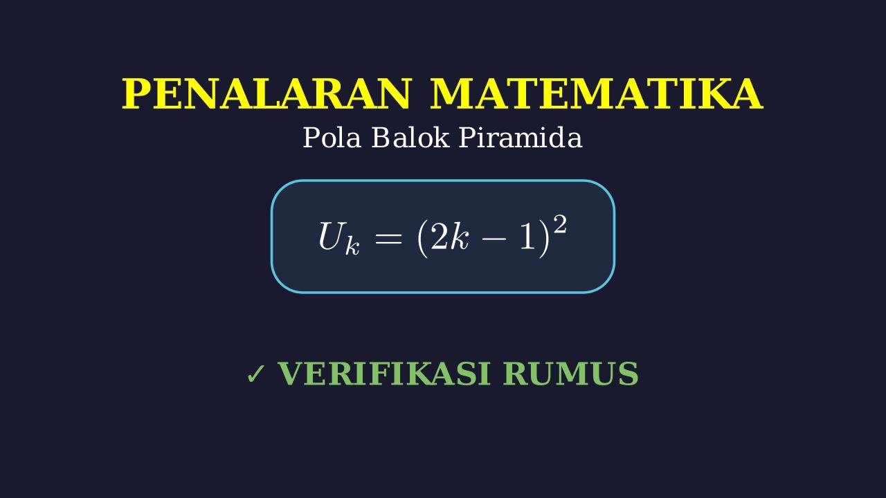 Pola Susunan Balok Piramida: Rumus (2k-1)^2