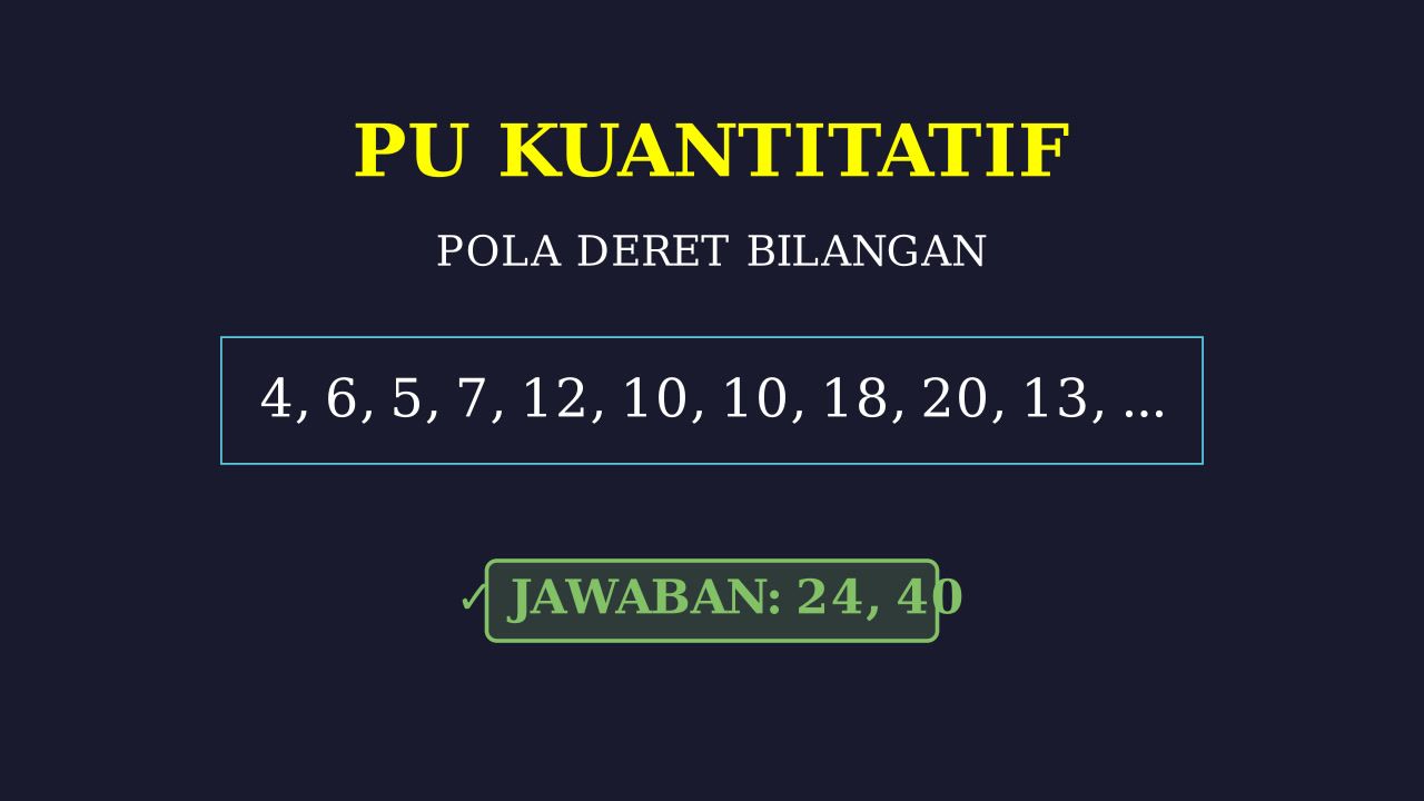 Pola Bilangan: Logika Deret Angka