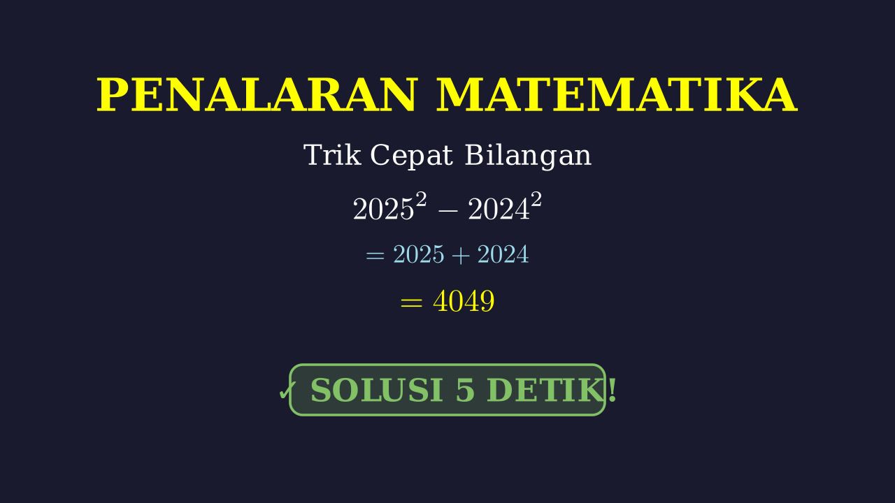 Materi & Trik Cepat Penalaran Matematika