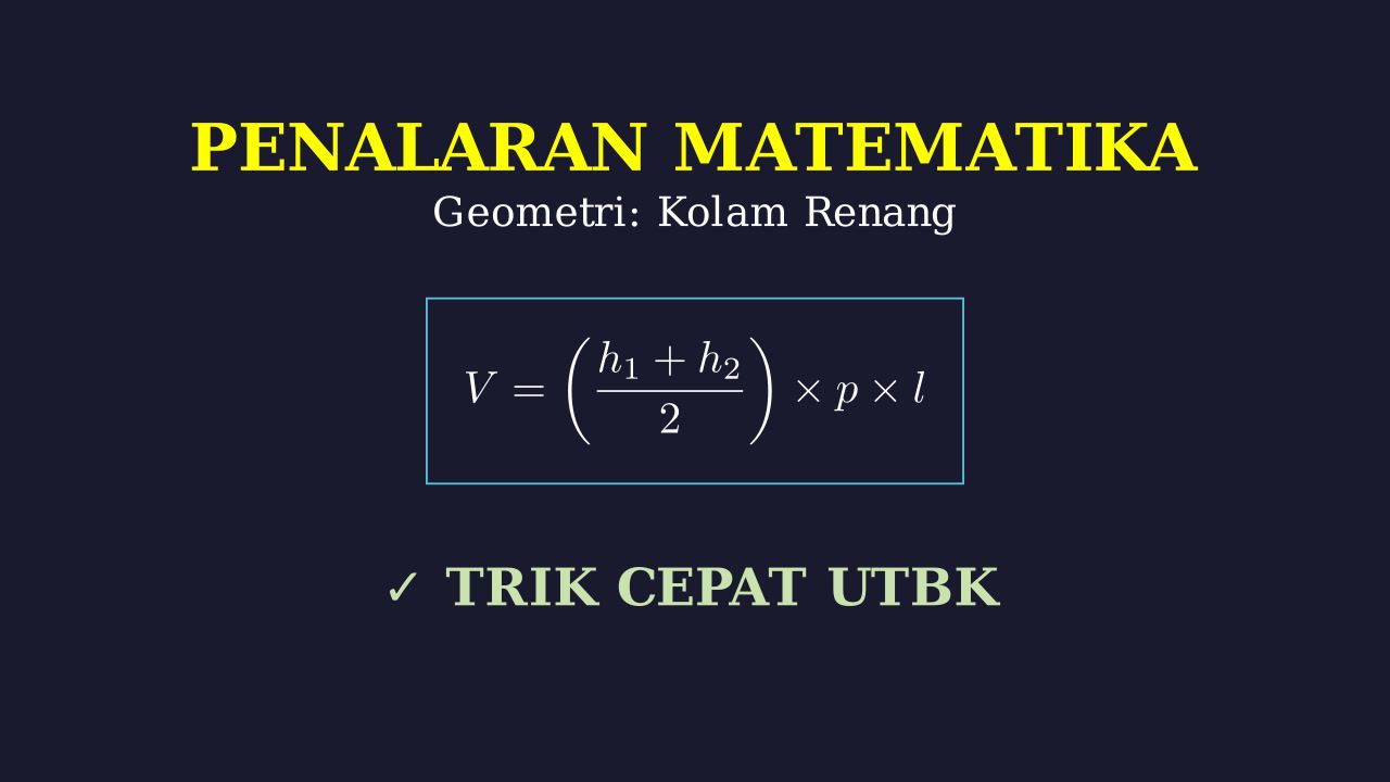 Geometri Kolam Renang: Penalaran Matematika