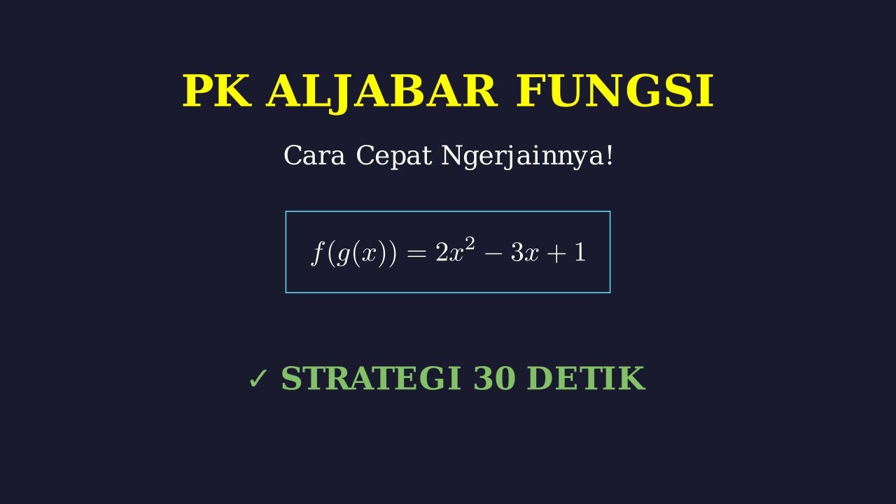 Langkah-Langkah Penyelesaian Soal