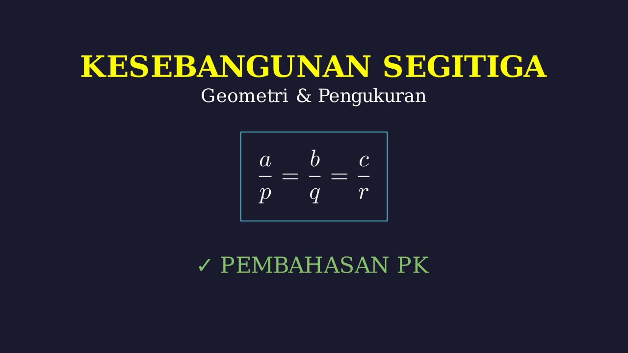 Kesebangunan Segitiga