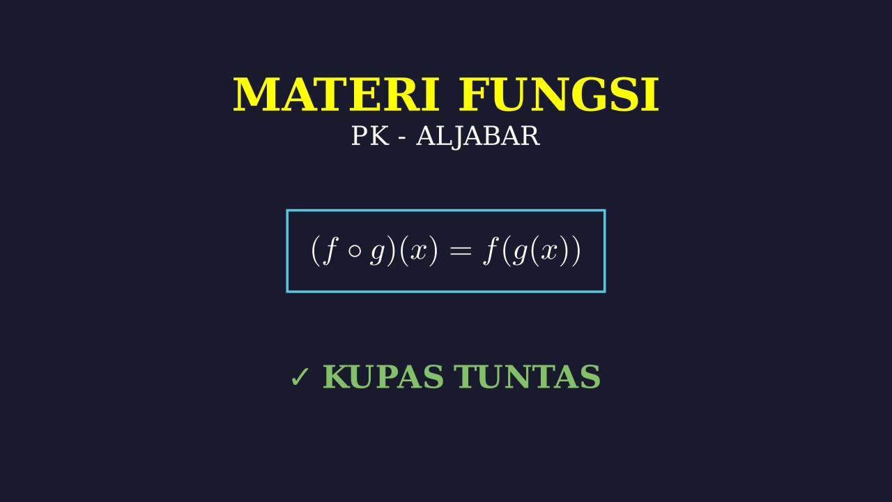 Konsep Dasar Fungsi