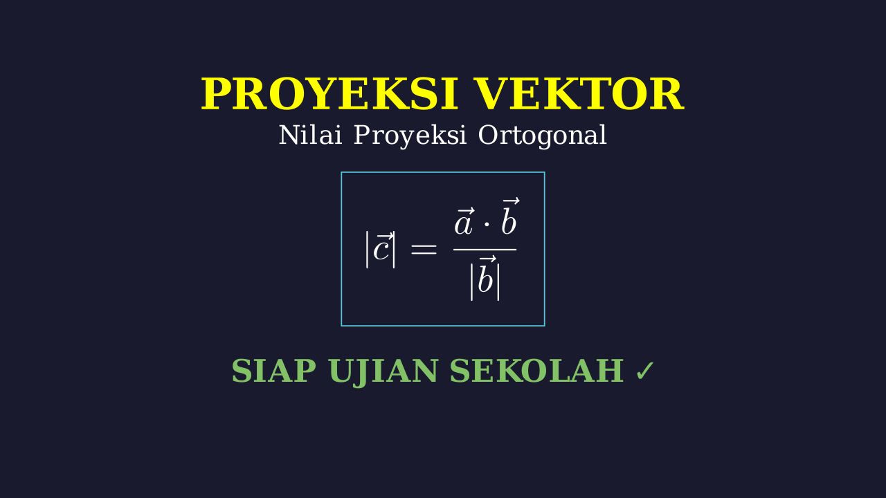 Proyeksi Ortogonal Vektor