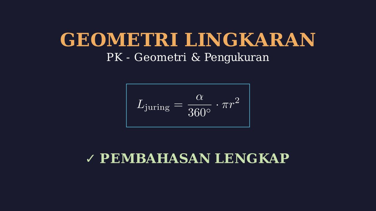 Panduan Lengkap Geometri Lingkaran