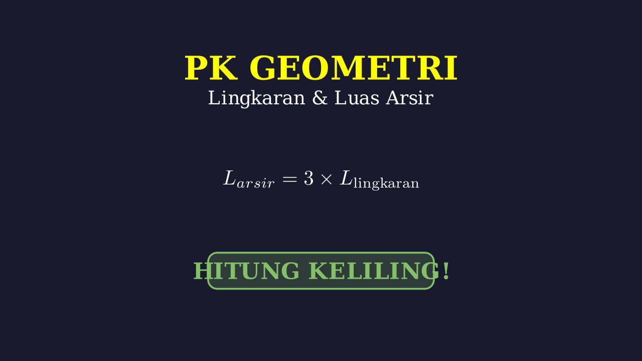 Luas Arsir dan Keliling Lingkaran