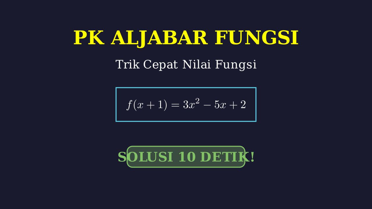Cara Cepat Menyelesaikan Soal Fungsi