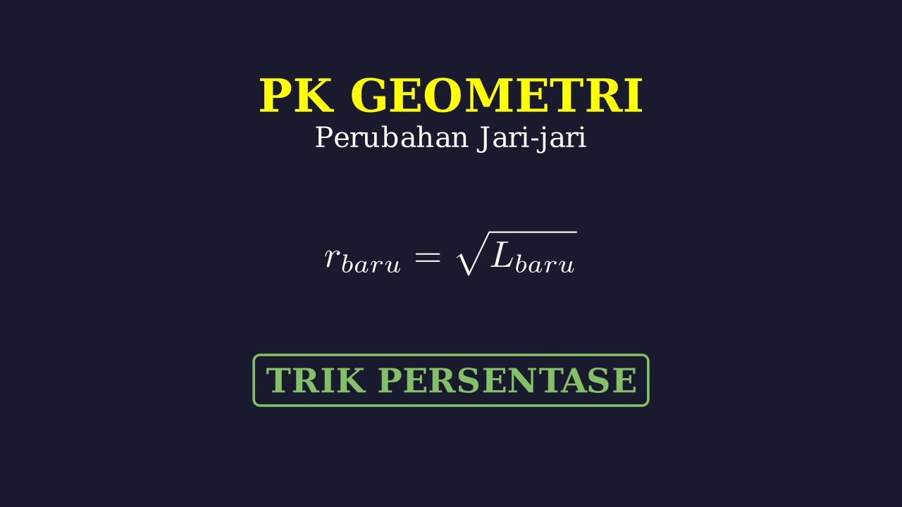 Menghitung Persentase Perubahan Jari-jari Lingkaran