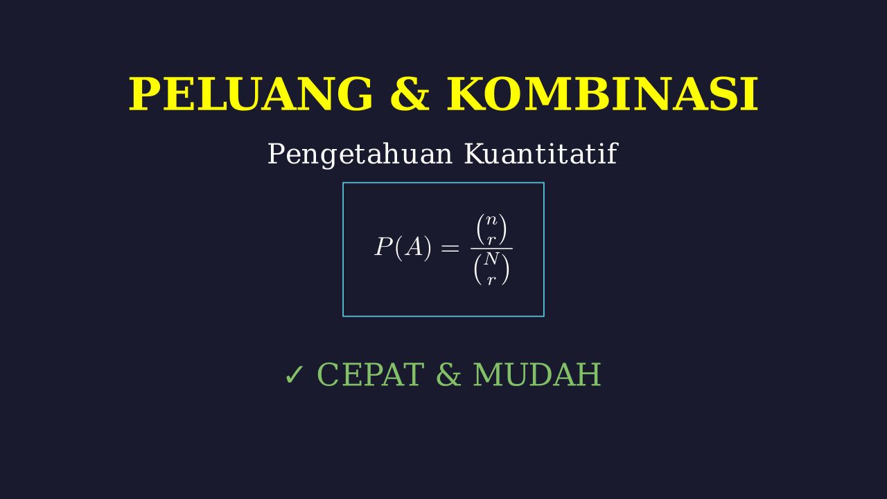 Menghitung Peluang dengan Kombinasi