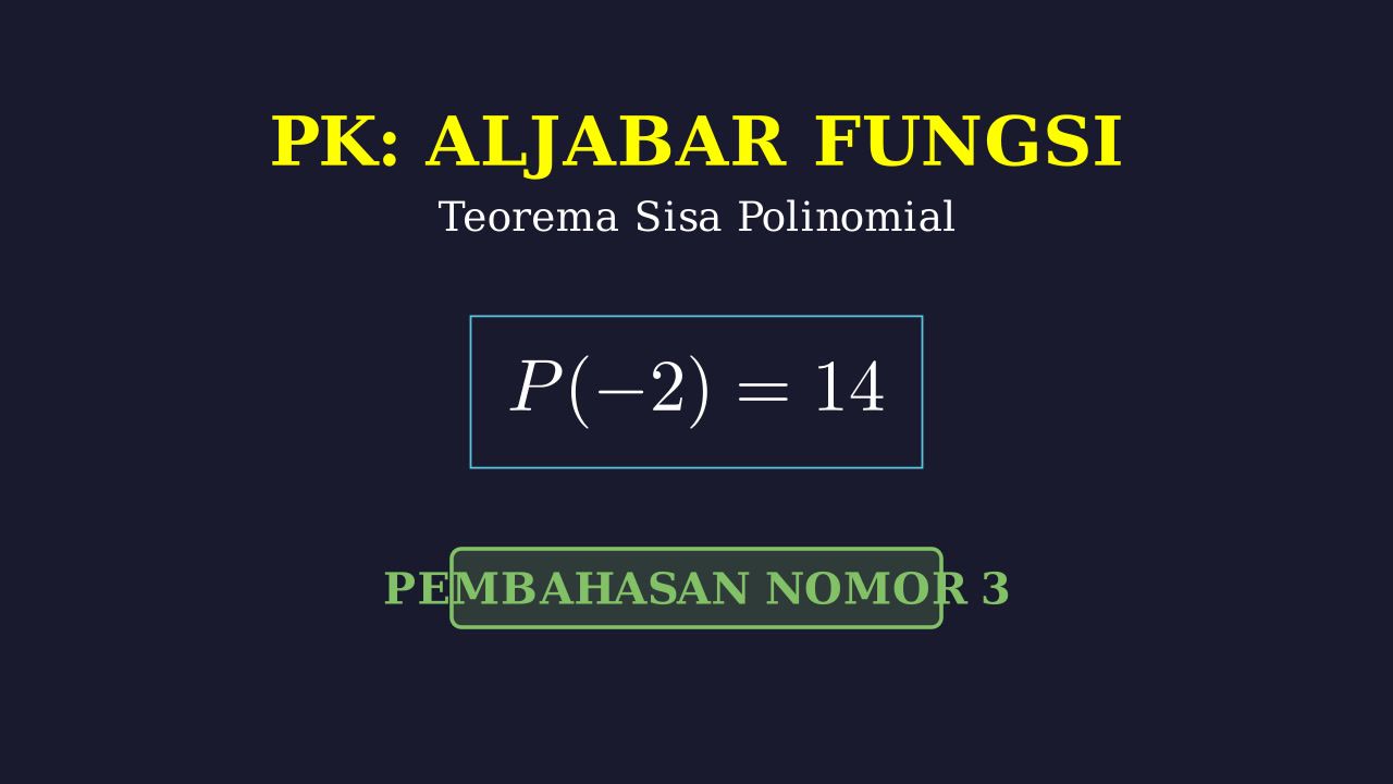 Suku Banyak: Teorema Sisa