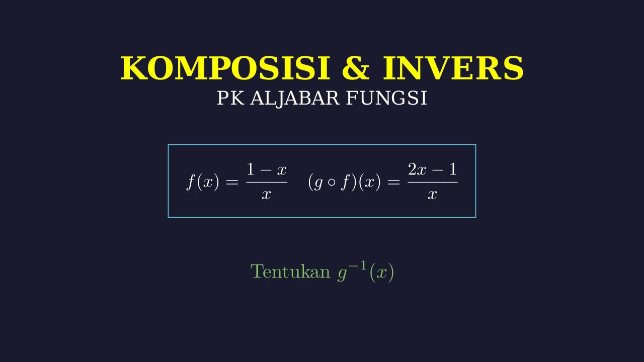 Komposisi dan Invers Fungsi