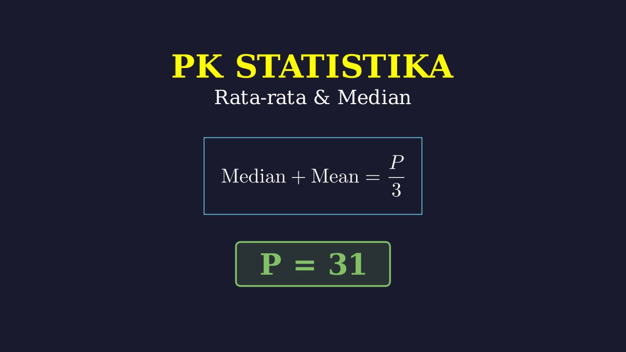 Menghitung Nilai P: Rata-rata dan Median